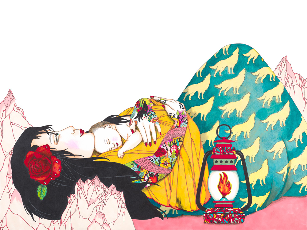 12_La naissance - Illustrations du livre Ma mère. Editions Thierry Magnier_2015